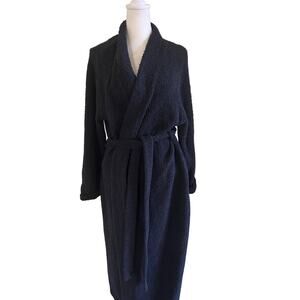 UGG Lenny Bathrobe SZXL Womens Belted Black Australia MSRP $148.00 Loungewear
